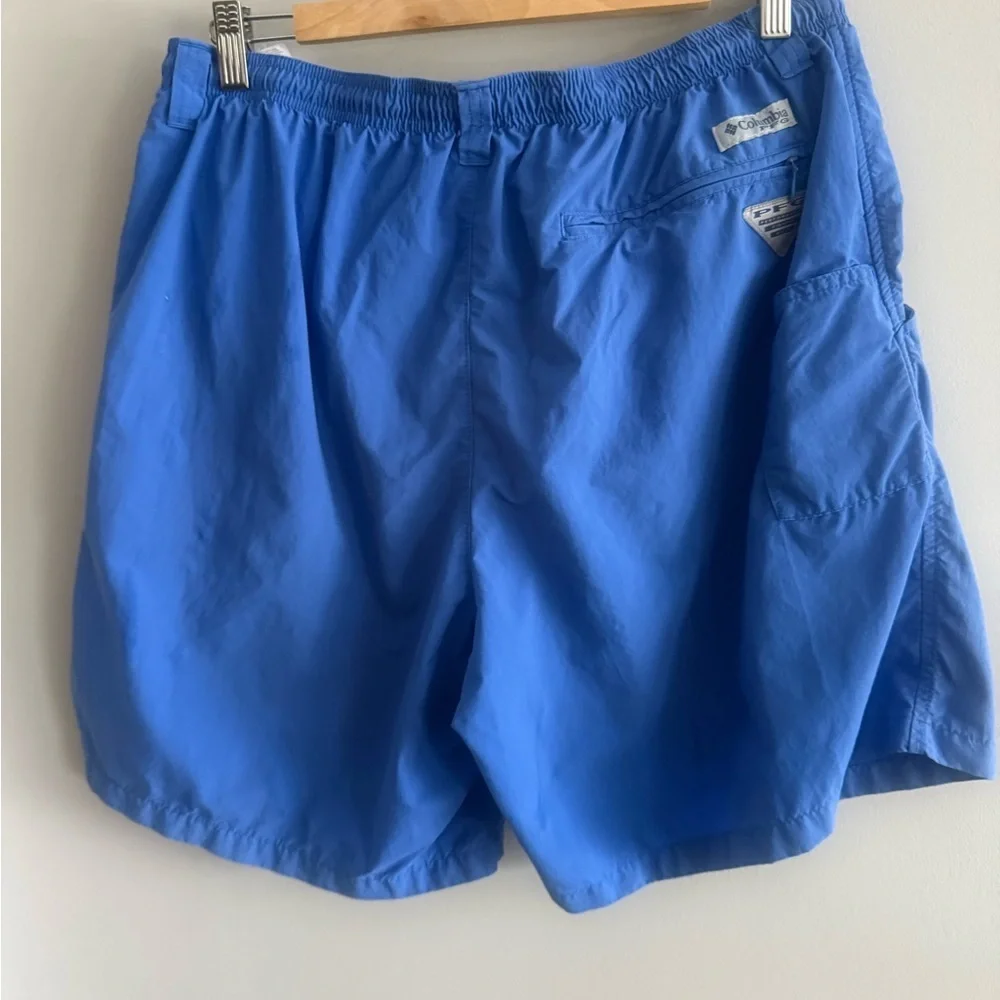 Columbia PFG Omni-Shade Fishing Shorts Blue Men’s Large Performance Gear